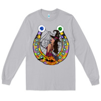 Moon Dust Halloween Horseshoe Long Sleeve Tee - CowhideDigitalArt