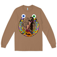 Toasted Coconut Halloween Horseshoe Long Sleeve Tee - CowhideDigitalArt