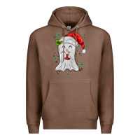 Chestnut merry christmas ghost Premium Hoodie - MaliasSmallBusiness