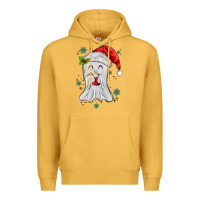 Mustard merry christmas ghost Premium Hoodie - MaliasSmallBusiness