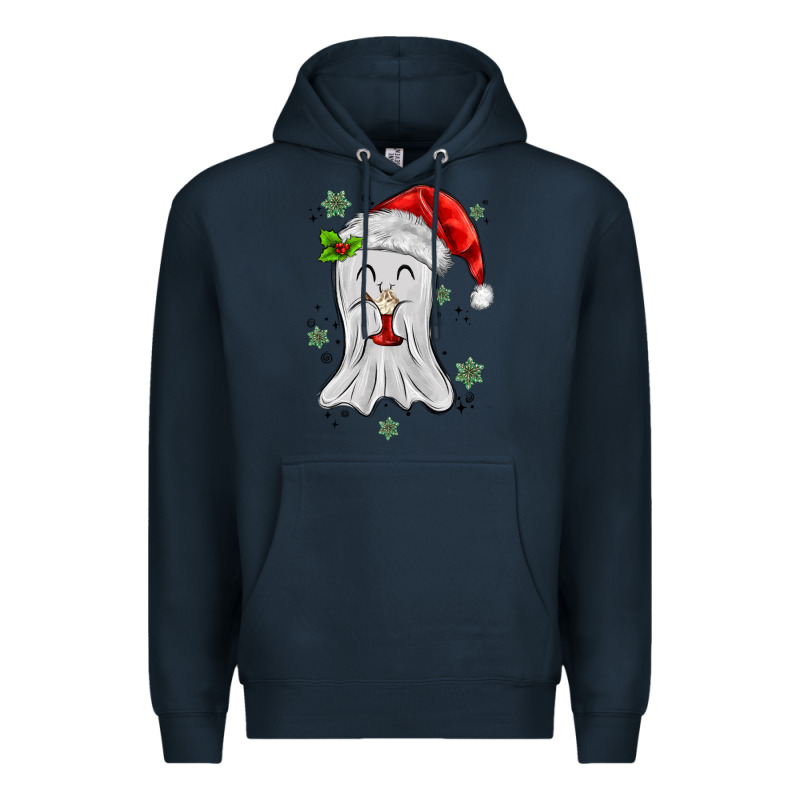 Merry Christmas Ghost Premium Hoodie by MaliasSmallBusiness | Teevron