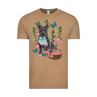 Vintage Coffee easter pitbull Vintage Tee - RanaPortraitStore