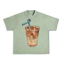 Oil Green iced latte Urban Heavy Tee - BarkalooDesign
