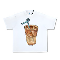 White iced latte Urban Heavy Tee - BarkalooDesign