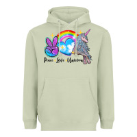 Matcha peace love unicorn Heavyweight Hoodie - LillyAllenDesigns