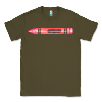 Army Green pink crayon fa element Classic Tee - FaDigitalArtStudio