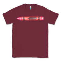 Burgundy pink crayon fa element Classic Tee - FaDigitalArtStudio