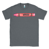 Charcoal Heather pink crayon fa element Classic Tee - FaDigitalArtStudio