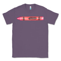 Lavender pink crayon fa element Classic Tee - FaDigitalArtStudio
