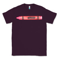 Plum pink crayon fa element Classic Tee - FaDigitalArtStudio
