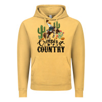 Vintage Mustard creepin it country rodeo Vintage Hoodie - MaliasSmallBusiness