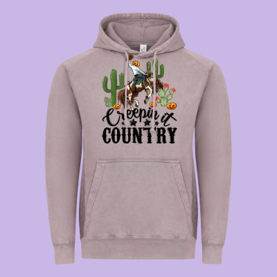 Vintage Hoodie creepin it country rodeo