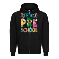 Black team preschool Zipper Hoodie - JahusDesignShop