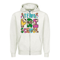 Oatmeal Heather team preschool Zipper Hoodie - JahusDesignShop