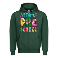 Sports Green team preschool Zipper Hoodie - JahusDesignShop