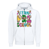 White team preschool Zipper Hoodie - JahusDesignShop