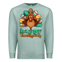 Seafoam happy thanksgiving turkey Premium Sweatshirt - Jasminsmagicworld
