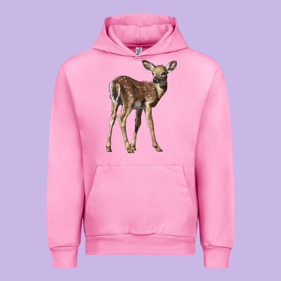 White Tailed Fawn Deer Urban Hoodie Designed By Lillyallendesigns