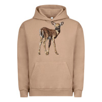 Pigment Burro white tailed fawn deer Urban Hoodie - LillyAllenDesigns