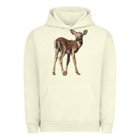 Pigment Pistachio white tailed fawn deer Urban Hoodie - LillyAllenDesigns
