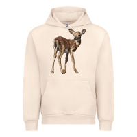 Sandshell white tailed fawn deer Urban Hoodie - LillyAllenDesigns