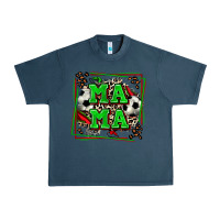 Midnight Navy soccer mama with leopard Urban Heavy Tee - Zillion Design Studio