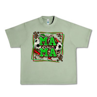 Oil Green soccer mama with leopard Urban Heavy Tee - Zillion Design Studio
