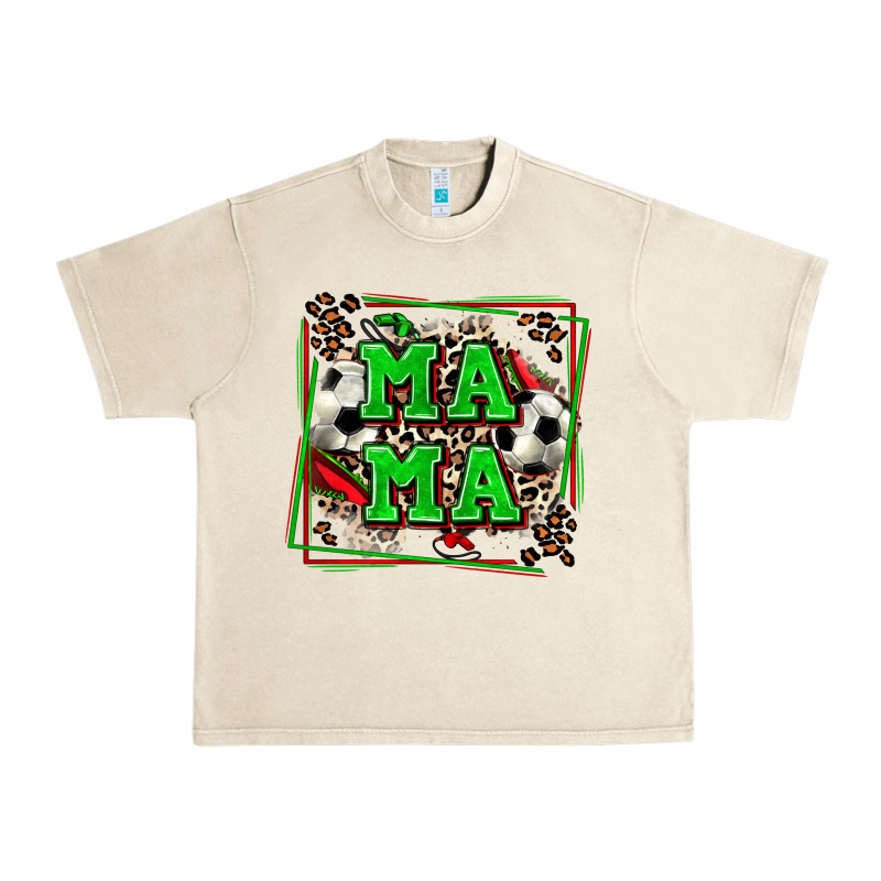 Soccer Mama With Leopard Urban Heavy Tee by Zillion Design Studio | Teevron
