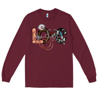 Burgundy love nurse Long Sleeve Tee - SublimationCraftShop
