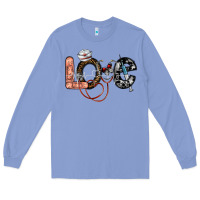 Colony Blue love nurse Long Sleeve Tee - SublimationCraftShop