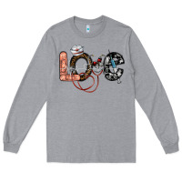 Heather Grey love nurse Long Sleeve Tee - SublimationCraftShop