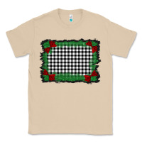 Mushroom christmas black and white background Classic Tee - BarkalooDesign