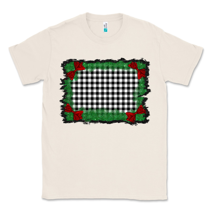 Christmas Black And White Background Classic Tee by BarkalooDesign | Teevron