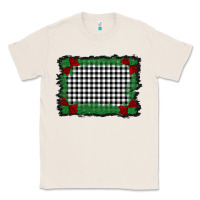 Natural christmas black and white background Classic Tee - BarkalooDesign