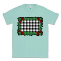Seafoam christmas black and white background Classic Tee - BarkalooDesign