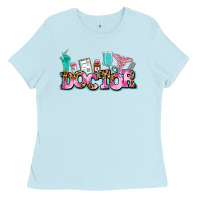 Baby Blue doctor Ladies Tee - AdoDesignShop