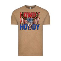 Vintage Coffee howdy howdy howdy 4th of july bull skull billie wi Vintage Tee - texasbilliewilder