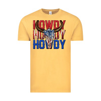 Vintage Mustard howdy howdy howdy 4th of july bull skull billie wi Vintage Tee - texasbilliewilder