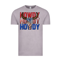 Vintage Zinc howdy howdy howdy 4th of july bull skull billie wi Vintage Tee - texasbilliewilder