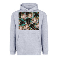 Heather Grey suffolk ewe and merino ram sheeps Heavyweight Hoodie - BarkalooDesign
