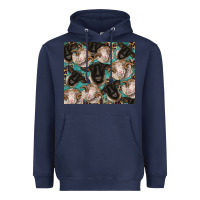 Navy suffolk ewe and merino ram sheeps Heavyweight Hoodie - BarkalooDesign