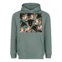 Sage suffolk ewe and merino ram sheeps Heavyweight Hoodie - BarkalooDesign