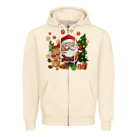 Sandshell santa and reindeer Zipper Hoodie - AdoDesignShop