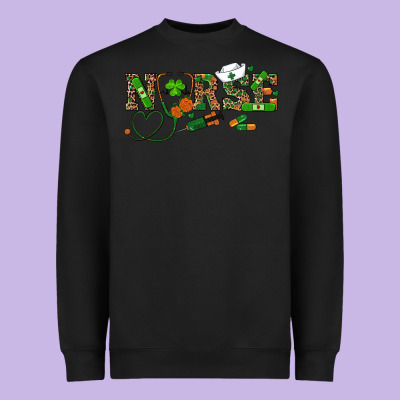 Heavyweight Sweatshirt st patricks day nurse