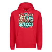 Red baby its cold outside skeleton Premium Hoodie - MaliasSmallBusiness