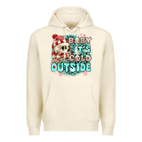 Sandshell baby its cold outside skeleton Premium Hoodie - MaliasSmallBusiness