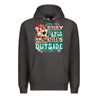 Smoke baby its cold outside skeleton Premium Hoodie - MaliasSmallBusiness