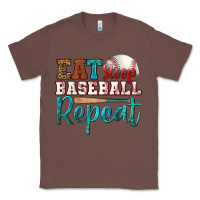 Chestnut eat sleep baseball repeat Classic Tee - HRA Design Shop