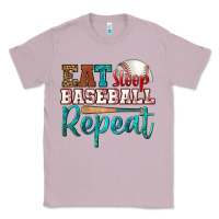 Lilac eat sleep baseball repeat Classic Tee - HRA Design Shop