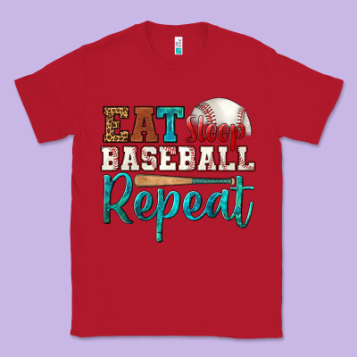 Eat Sleep Baseball Repeat Classic Tee Designed By Hra Design Shop